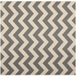Safavieh Courtyard Grey Indoor Outdoor Rug - Square 5'3