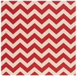 Safavieh Courtyard Red Indoor Outdoor Rug - Square 6'7