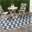 Safavieh Courtyard Navy Indoor Outdoor Rug - 9' x 12'