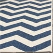 Safavieh Courtyard Navy Indoor Outdoor Rug - Runner 2'3