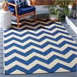Safavieh Courtyard Navy Indoor Outdoor Rug - Square 4'
