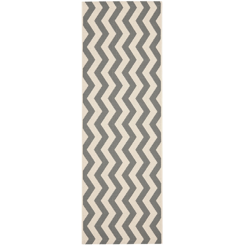 Safavieh Courtyard Grey Indoor Outdoor Rug - Runner 2'3