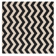 Safavieh Courtyard Black Indoor Outdoor Rug - Square 4'