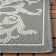 Safavieh Courtyard Anthracite Indoor Outdoor Rug - 9' x 12'