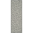 Safavieh Courtyard Anthracite Indoor Outdoor Rug - Runner 2'3