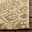 Safavieh Courtyard Green Indoor Outdoor Rug - 2' x 3'7