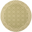 Safavieh Courtyard Green Indoor Outdoor Rug - Round 7'10
