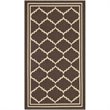 Safavieh Courtyard Chocolate Indoor Outdoor Rug - 2'7