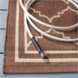 Safavieh Courtyard Chocolate Indoor Outdoor Rug - 5'3