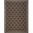 Safavieh Courtyard Chocolate Indoor Outdoor Rug - 8' x 11'
