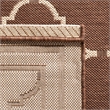 Safavieh Courtyard Chocolate Indoor Outdoor Rug - 9' x 12'