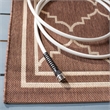 Safavieh Courtyard Chocolate Indoor Outdoor Rug - 9' x 12'
