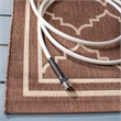 Safavieh Courtyard Chocolate Indoor Outdoor Rug - 9' x 12'
