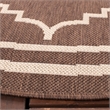 Safavieh Courtyard Chocolate Indoor Outdoor Rug - Round 6'7
