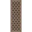 Safavieh Courtyard Chocolate Indoor Outdoor Rug - Runner 2'3