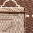 Safavieh Courtyard Chocolate Indoor Outdoor Rug - Square 6'7