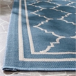 Safavieh Courtyard Blue Indoor Outdoor Rug - 8' x 11'