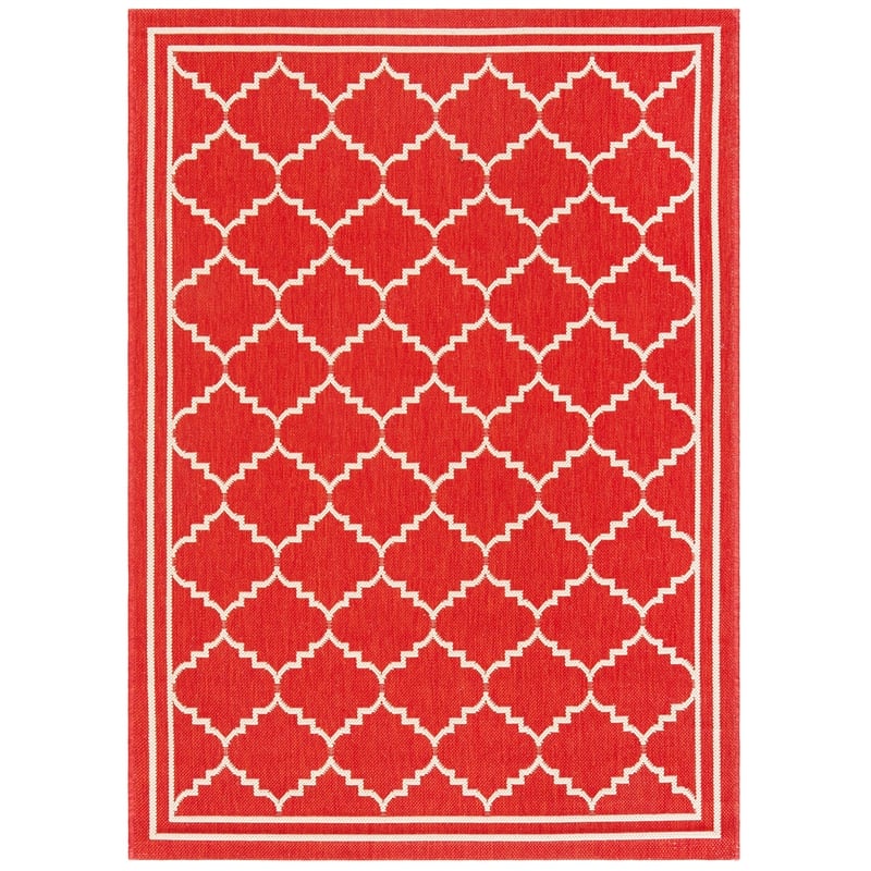 Safavieh Courtyard Red Indoor Outdoor Rug - 4' x 5'7