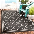 Safavieh Courtyard Black Indoor Outdoor Rug - 2'7