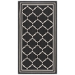 Safavieh Courtyard Black Indoor Outdoor Rug - 2'7