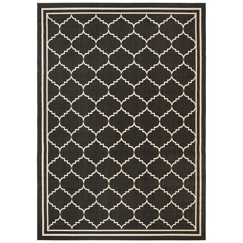 Safavieh Courtyard Black Indoor Outdoor Rug - 9' x 12'