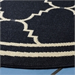 Safavieh Courtyard Black Indoor Outdoor Rug - Round 6'7