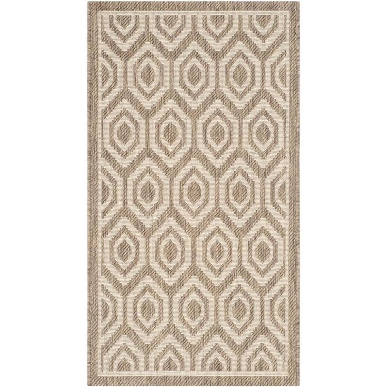 Safavieh Courtyard Brown Indoor Outdoor Rug - 2' x 3'7