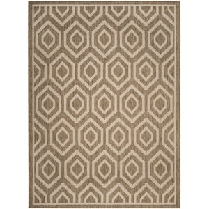Safavieh Courtyard Brown Indoor Outdoor Rug - 9' x 12'