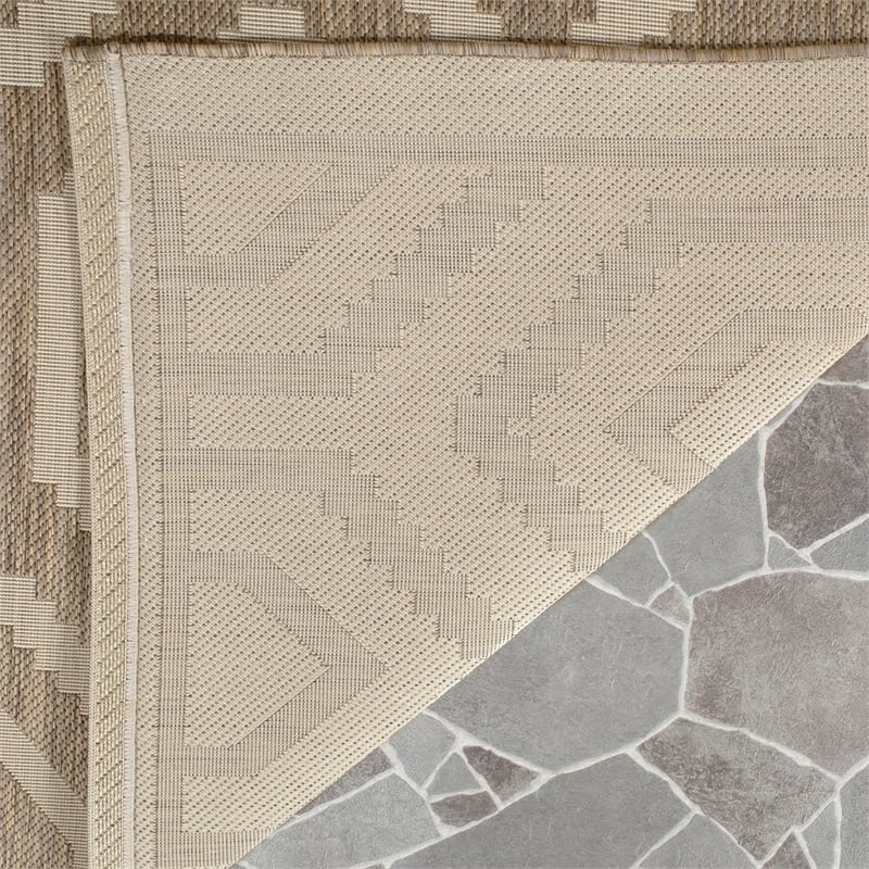 Safavieh Courtyard Brown Indoor Outdoor Rug - 9' x 12'