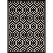 Safavieh Courtyard Black Indoor Outdoor Rug - 4' x 5'7