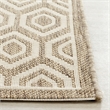 Safavieh Courtyard Black Indoor Outdoor Rug - 4' x 5'7