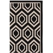 Safavieh Courtyard Black Indoor Outdoor Rug - 5'3