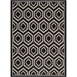 Safavieh Courtyard Black Indoor Outdoor Rug - 6'7