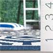 Safavieh Courtyard Navy Indoor Outdoor Rug - 5'3
