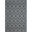 Safavieh Courtyard Navy Indoor Outdoor Rug - 6'7
