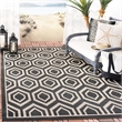 Safavieh Courtyard Navy Indoor Outdoor Rug - 9' x 12'