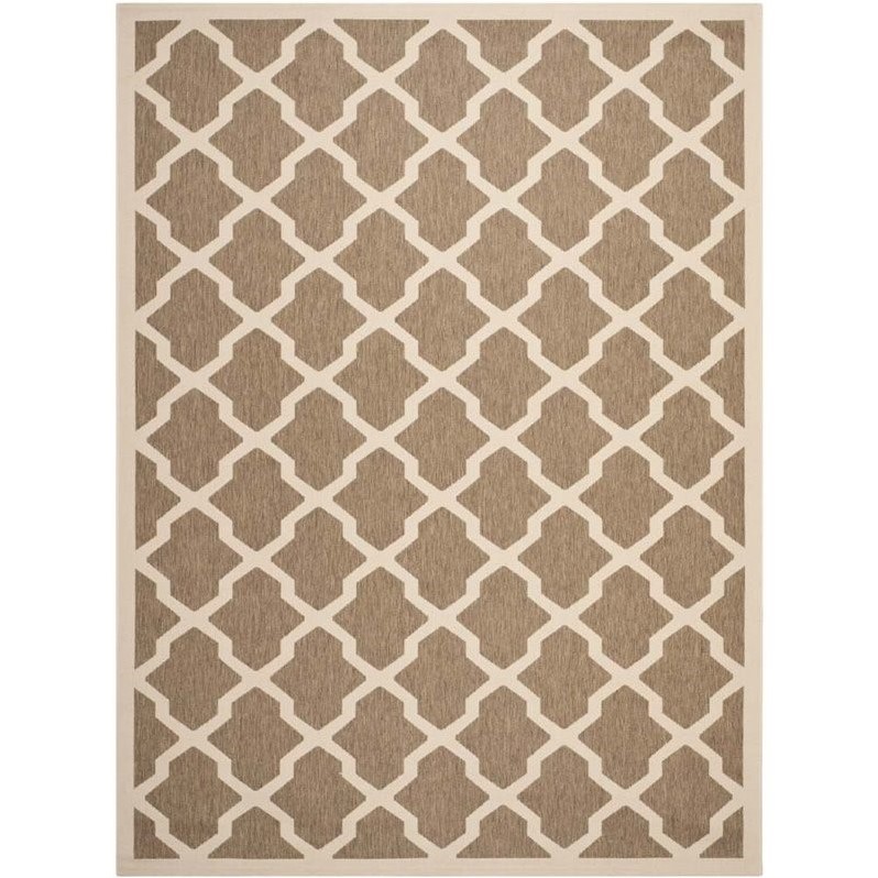 Safavieh Courtyard Brown Indoor Outdoor Rug - 8' x 11'