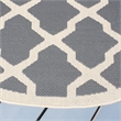 Safavieh Courtyard Anthracite Indoor Outdoor Rug - Round 5'3