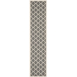 Safavieh Courtyard Anthracite Indoor Outdoor Rug - Runner 2'3