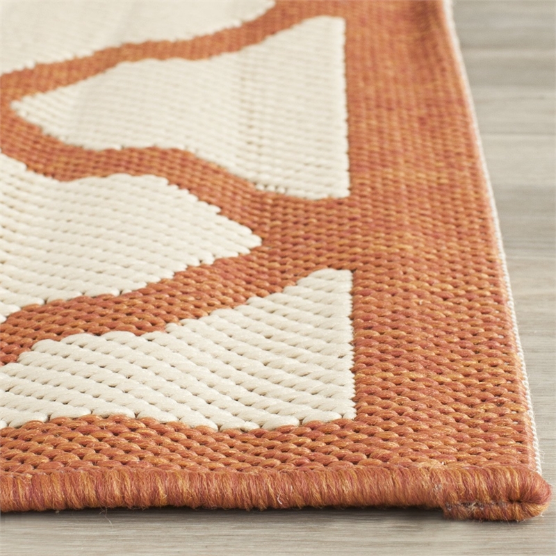 Safavieh Courtyard Red Indoor Outdoor Rug - 8' x 11'