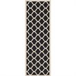 Safavieh Courtyard Black Indoor Outdoor Rug - Runner 2'3
