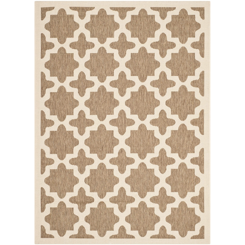 Safavieh Courtyard Brown Indoor Outdoor Rug - 5'3