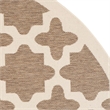 Safavieh Courtyard Brown Indoor Outdoor Rug - Round 7'10