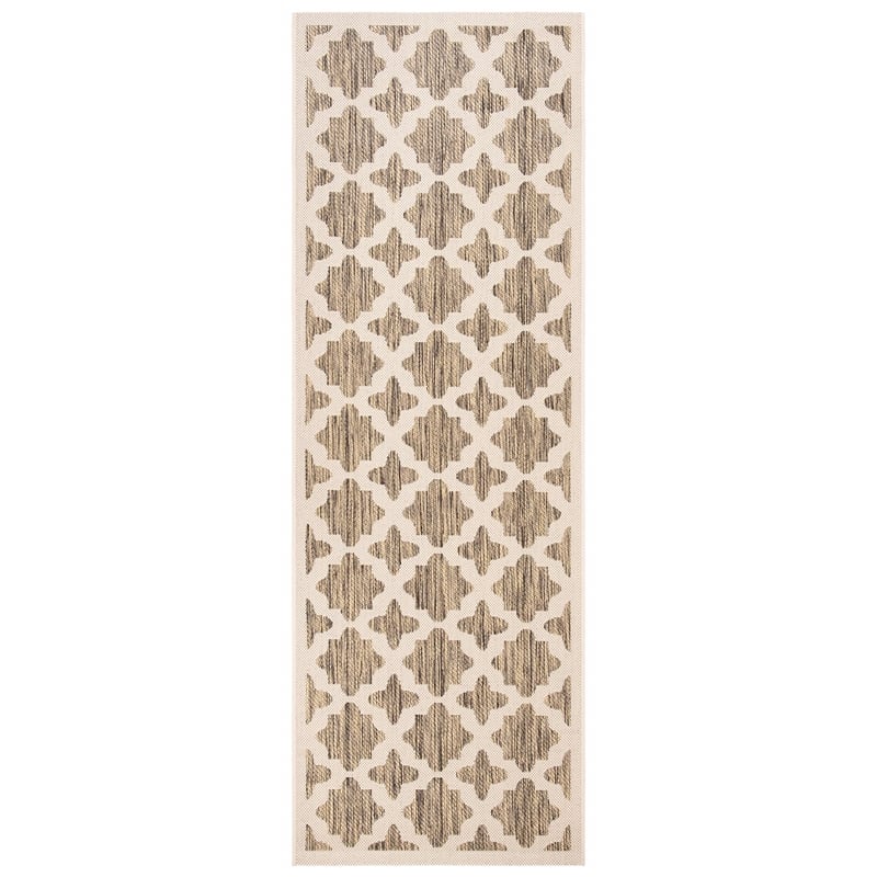 Safavieh Courtyard Brown Indoor Outdoor Rug - Runner 2'3