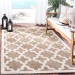 Safavieh Courtyard Brown Indoor Outdoor Rug - Square 5'3