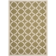 Safavieh Courtyard Green Indoor Outdoor Rug - 6'7