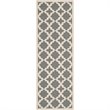 Safavieh Courtyard Anthracite Indoor Outdoor Rug - Runner 2'3