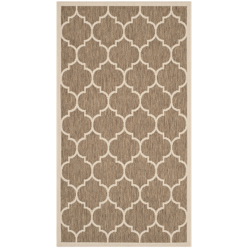 Safavieh Courtyard Brown Indoor Outdoor Rug - Runner 2'7