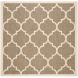Safavieh Courtyard Brown Indoor Outdoor Rug - Square 7'10