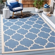 Safavieh Courtyard Blue Indoor Outdoor Rug - 5'3